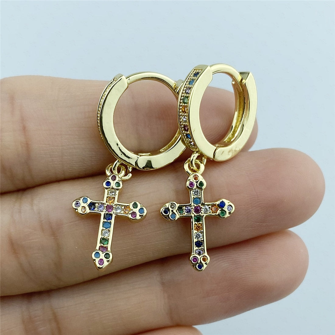 Turkish Eye Hoop Earrings Turkish Eye Arches
