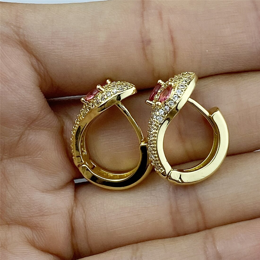 Turkish Eye Hoop Earrings Turkish Eye Arches