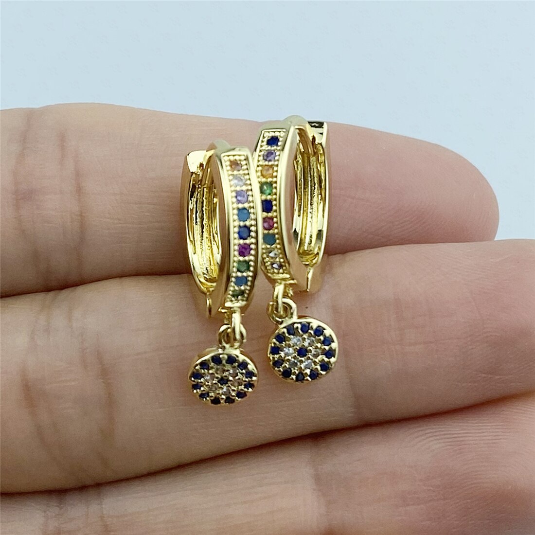 Turkish Eye Hoop Earrings Turkish Eye Arches
