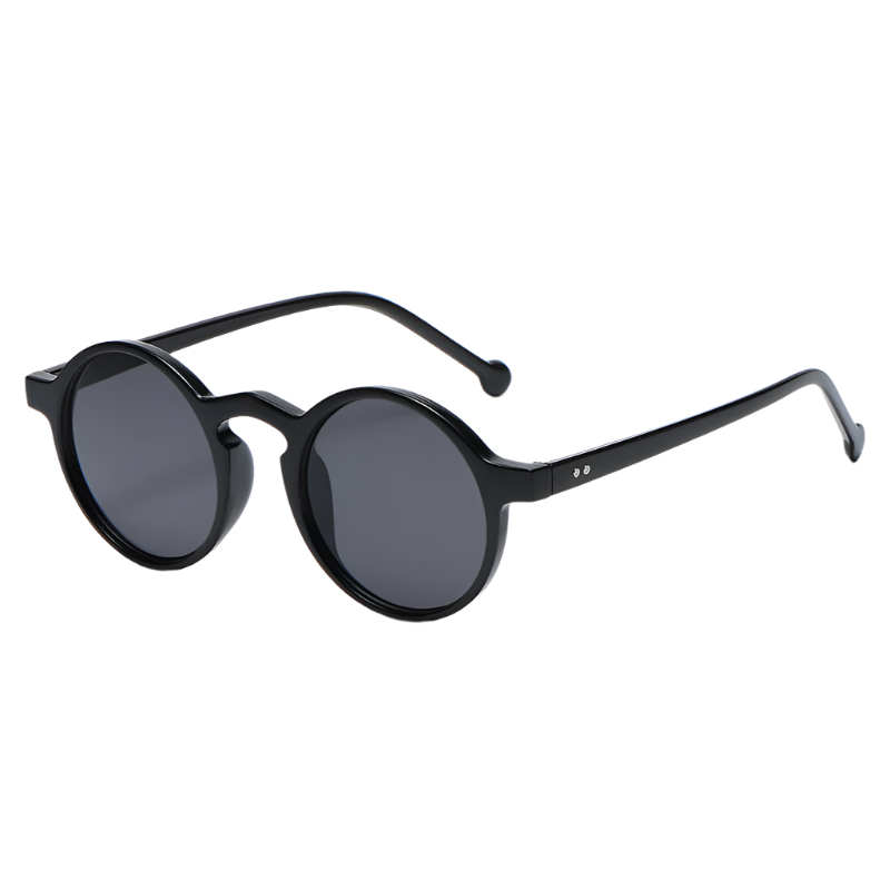 Gafas Lentes de sol redondas pequeñas de estilo vintage y diseño con remaches UV400