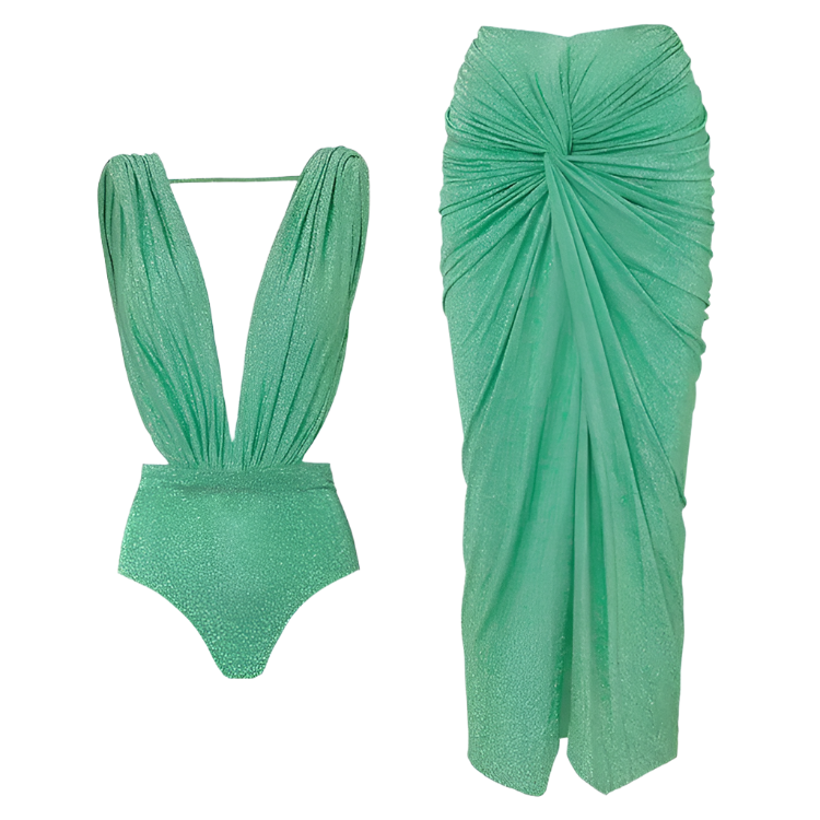 Traje de baño enterizo retro para mujer, espalda descubierta y estampado tipo porcelana azul y blanca