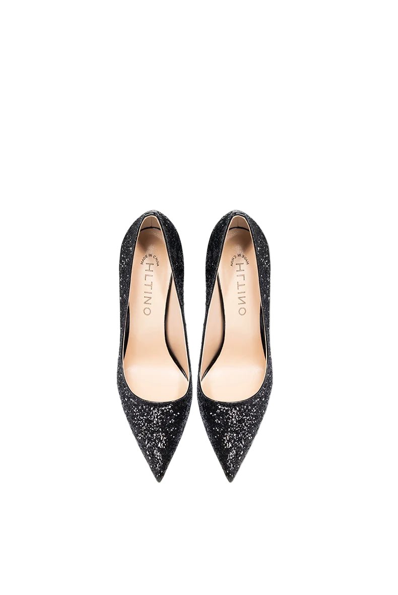 Zapatos de tacón alto y punta fina de suela roja y estilo stiletto de 12 cm