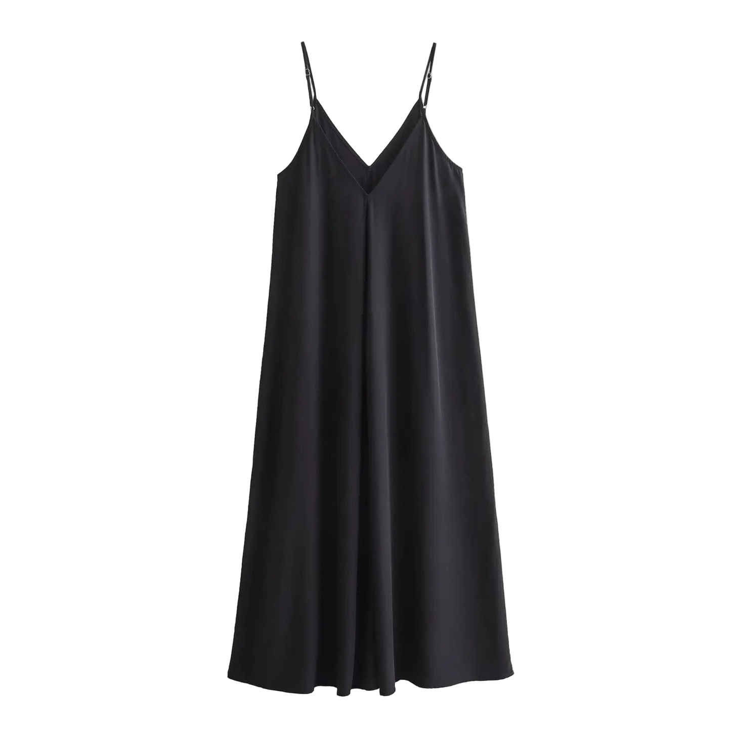 Vestido largo tipo lencero negro o rojo drapeado sin espalda