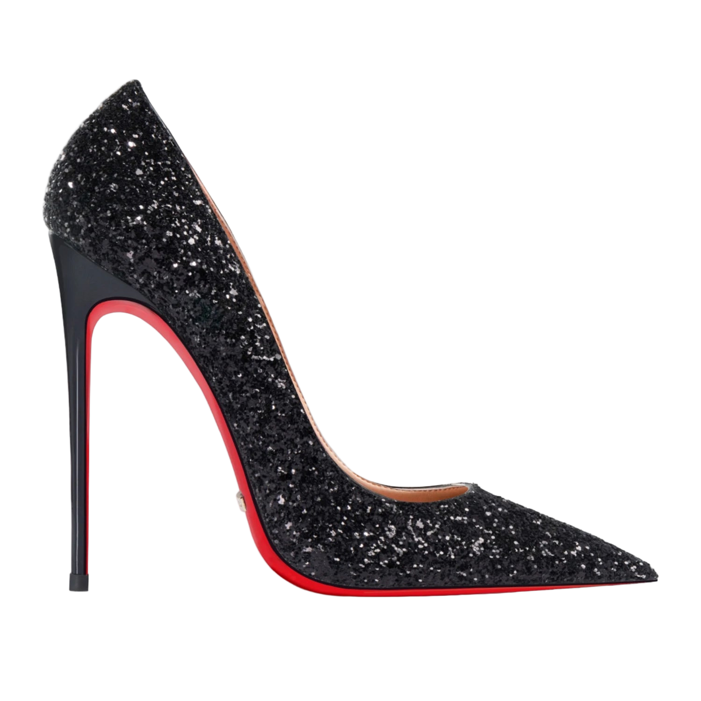 Zapatos de tacón alto y punta fina de suela roja y estilo stiletto de 12 cm