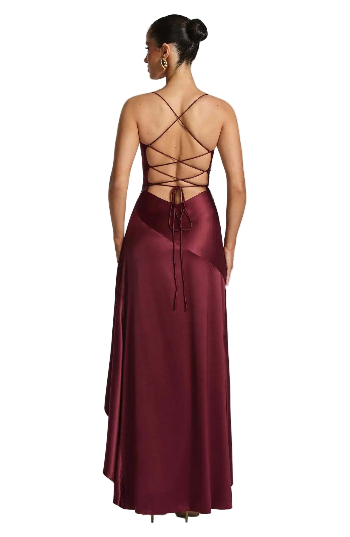 Vestido largo ajustado elegante de estilo bodycon sin mangas con tirantes finos