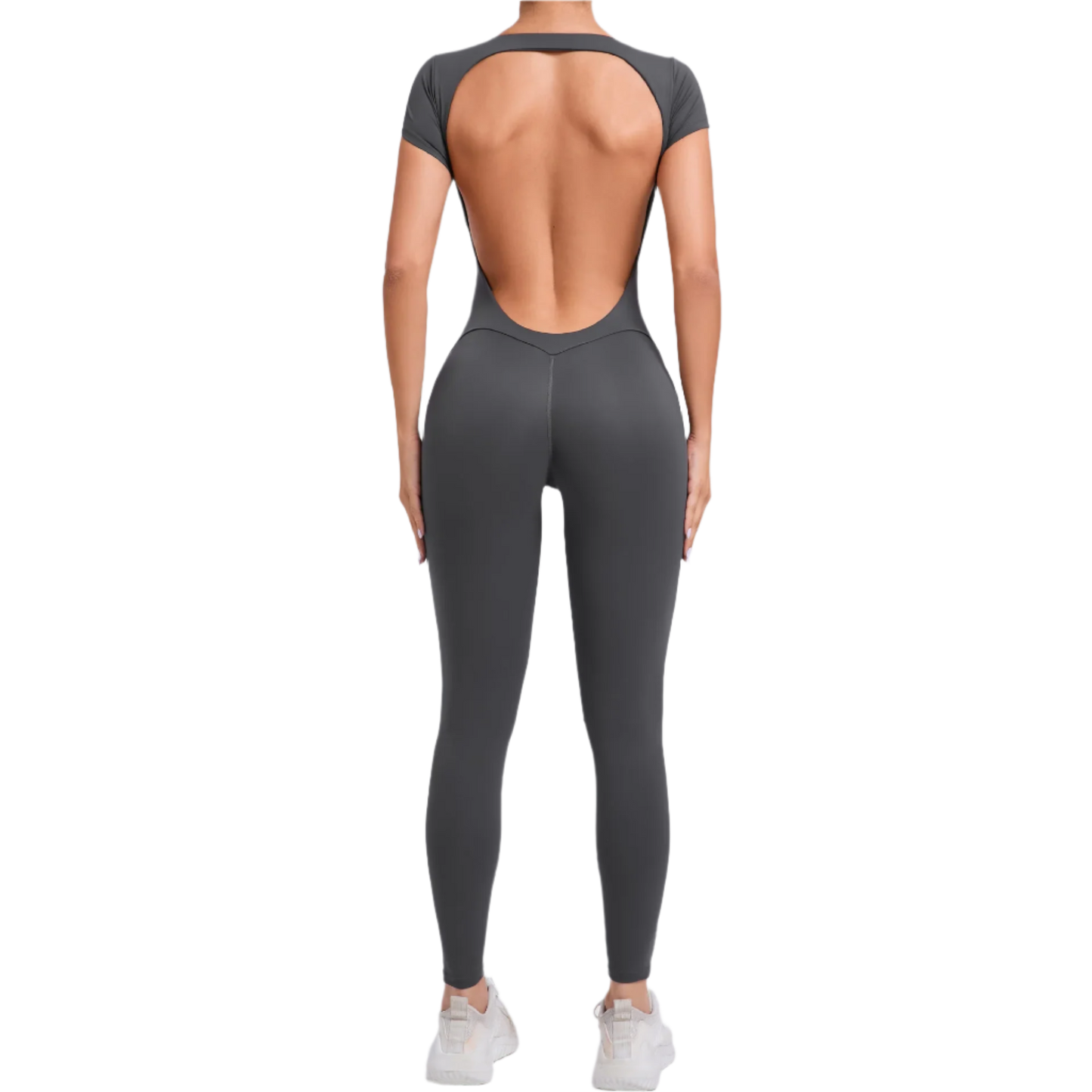Enterizo Jumpsuit deportivos para entrenar de una pieza con espalda descubierta