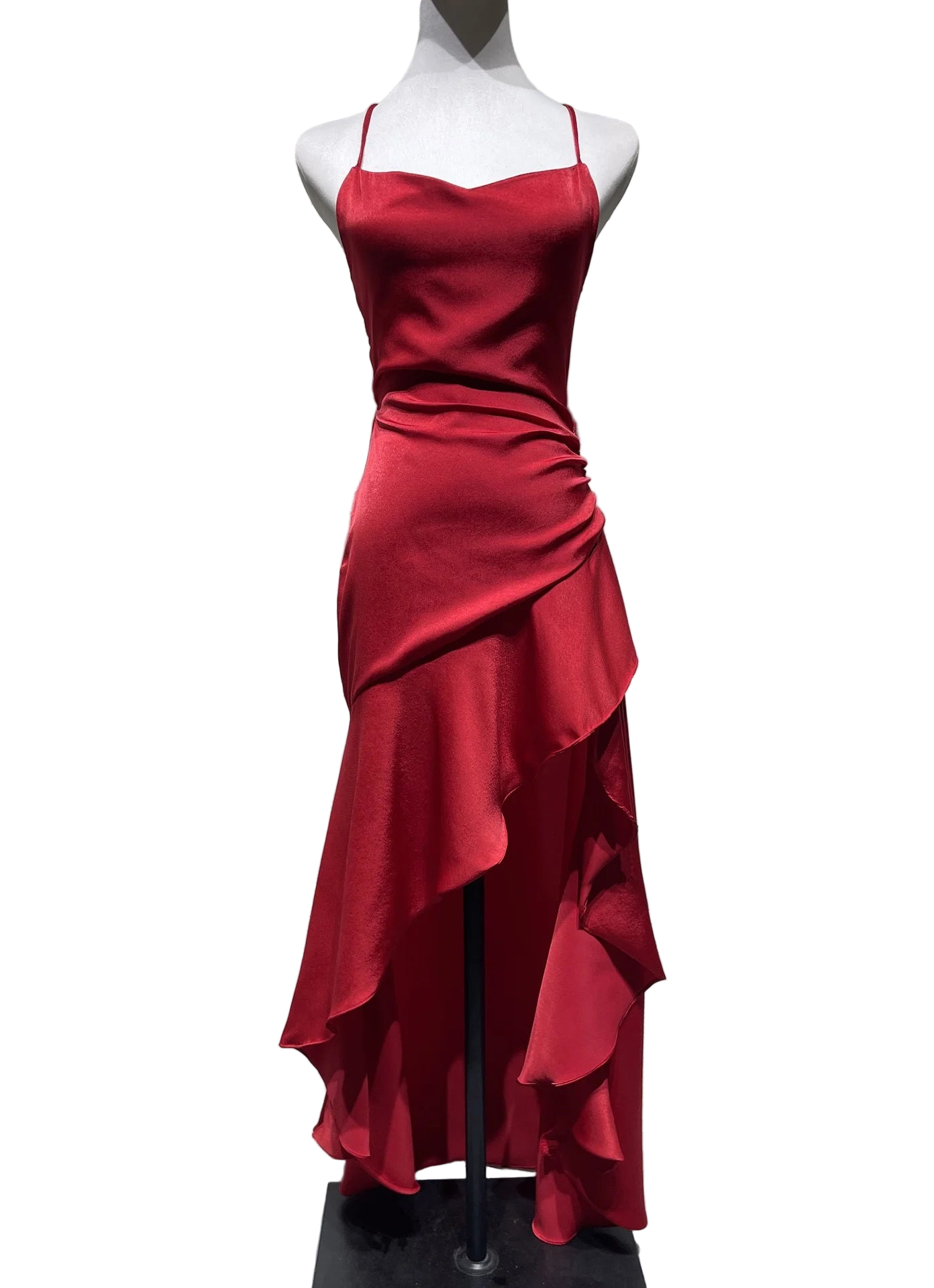 Vestido largo ajustado elegante de estilo bodycon sin mangas con tirantes finos