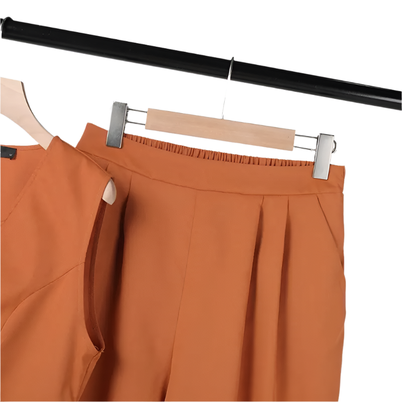 Outfit Conjunto de Chaleco y Pantalón de Pierna Ancha Estilo Old Money