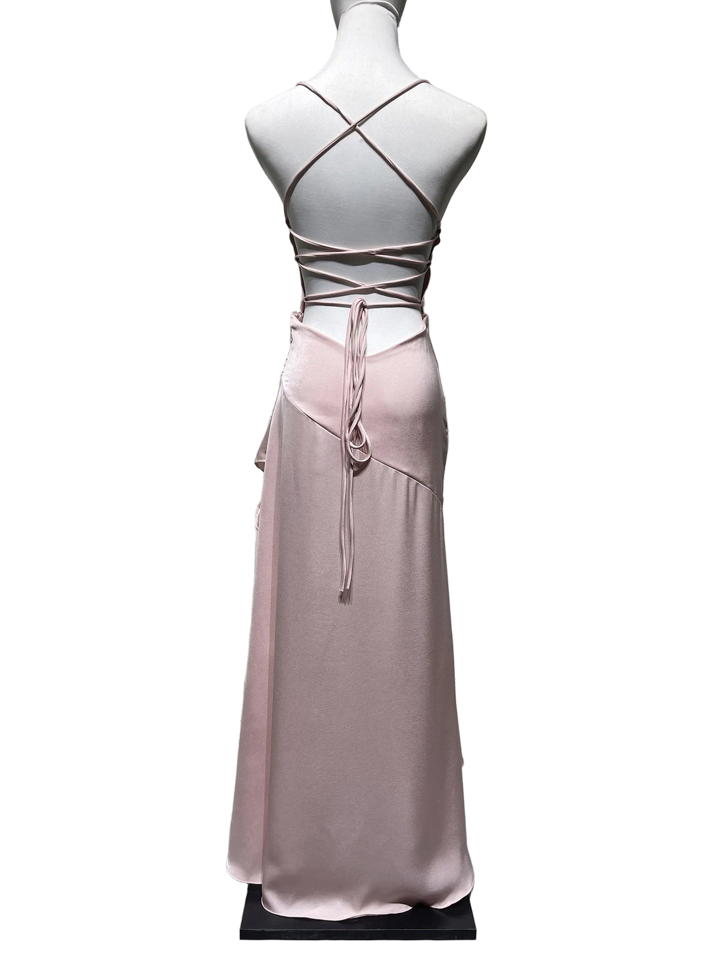Vestido largo ajustado elegante de estilo bodycon sin mangas con tirantes finos