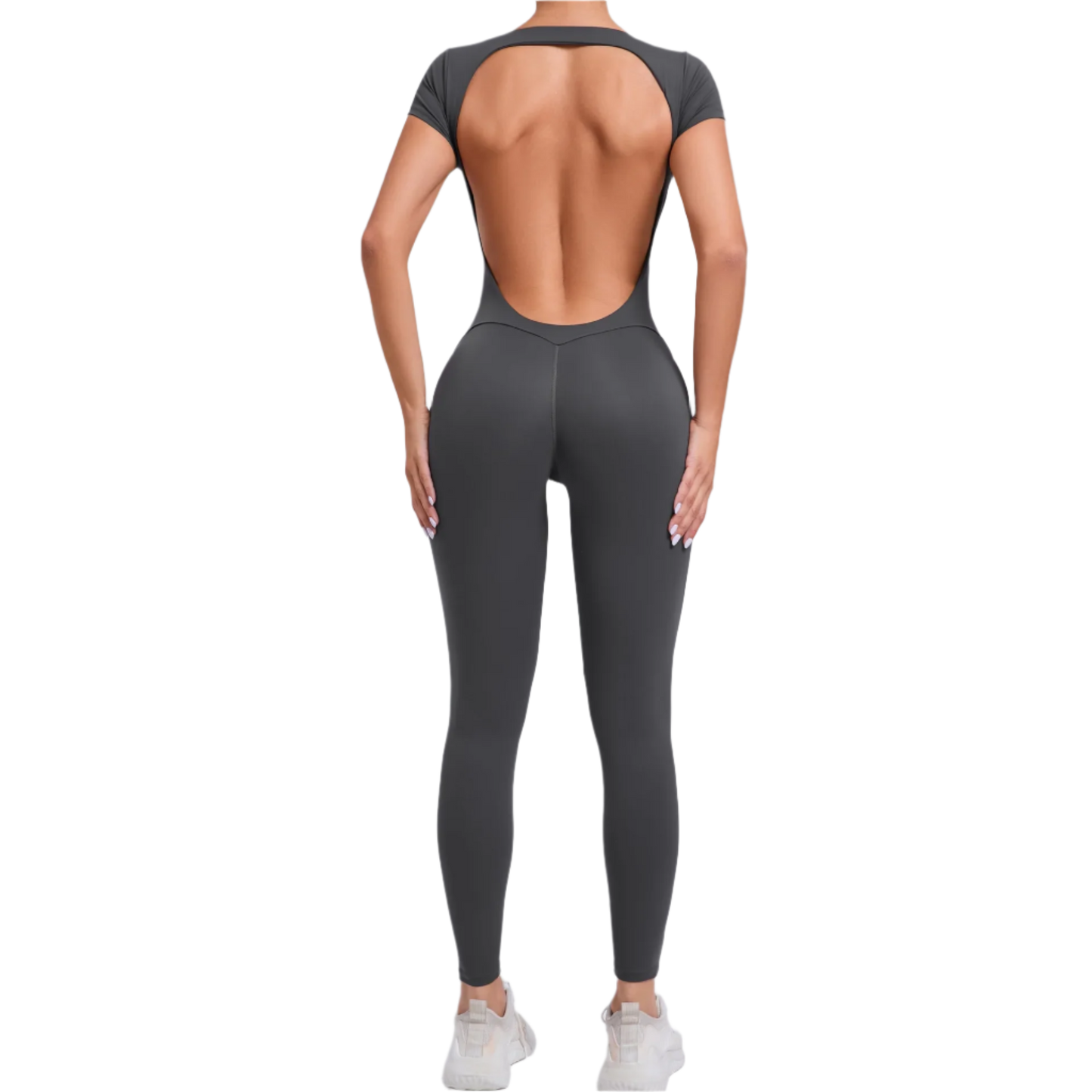 Enterizo Jumpsuit deportivos para entrenar de una pieza con espalda descubierta