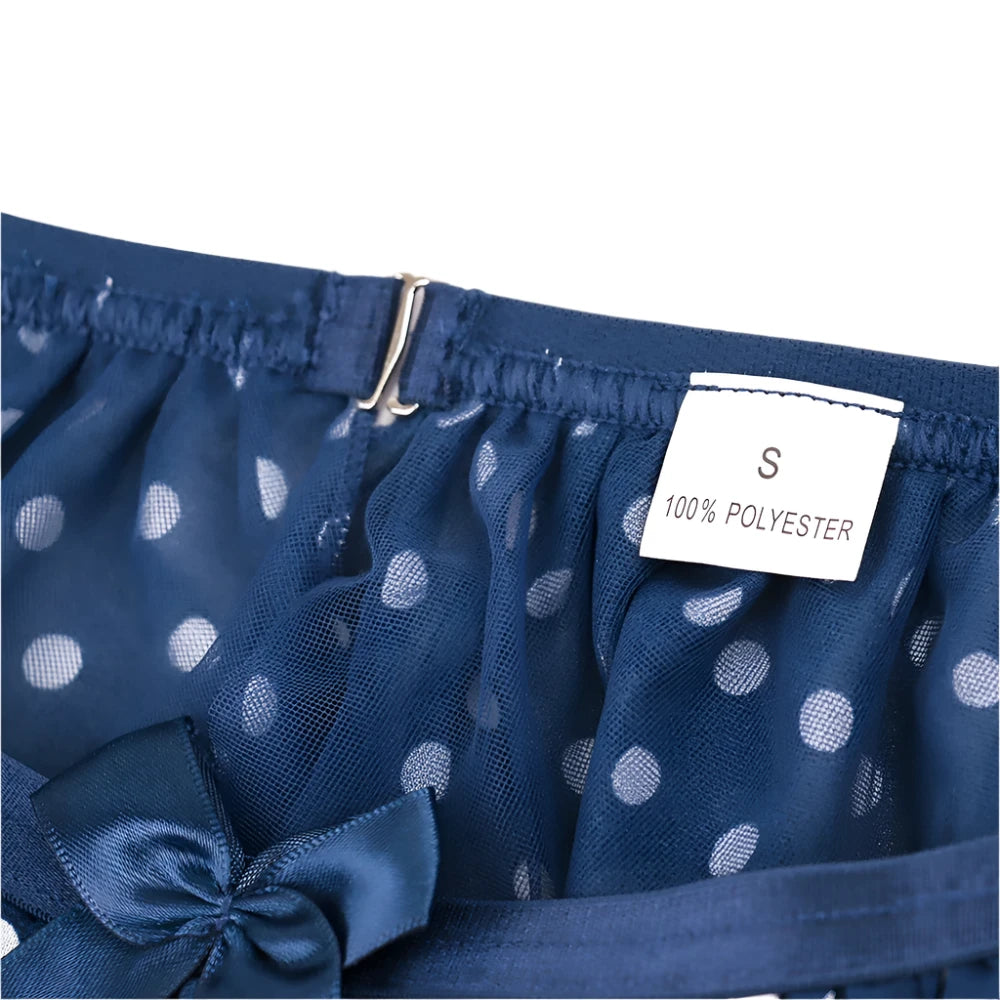 Conjunto de Lencería con Top Off-Shoulder Falda y T-string