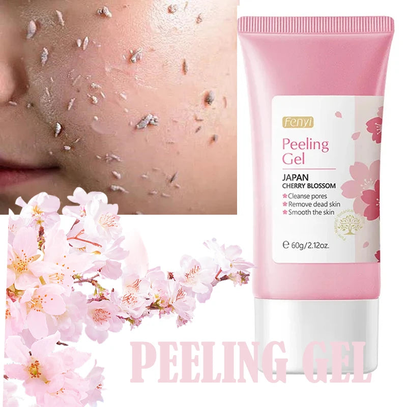 Gel Exfoliante Peeling Facial 60g Hidratante, Blanqueador y Reparador Tratamiento para Acné y Puntos Negros