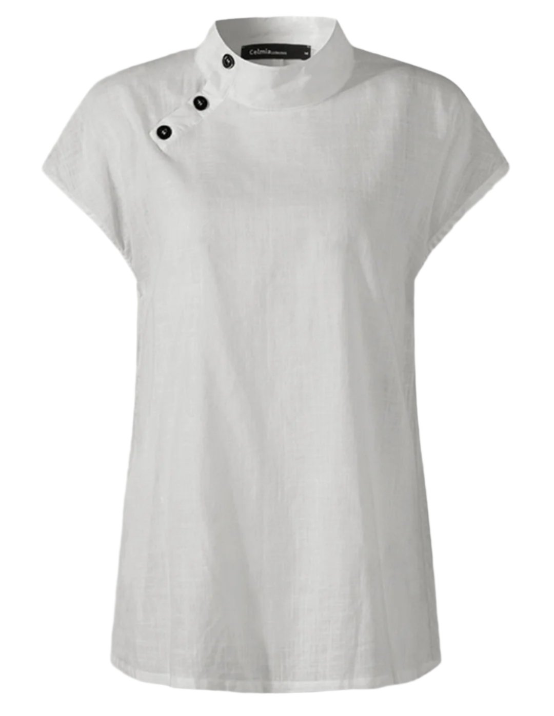 Short-sleeved cotton and linen blouses and lightweight Tulum-style tunics