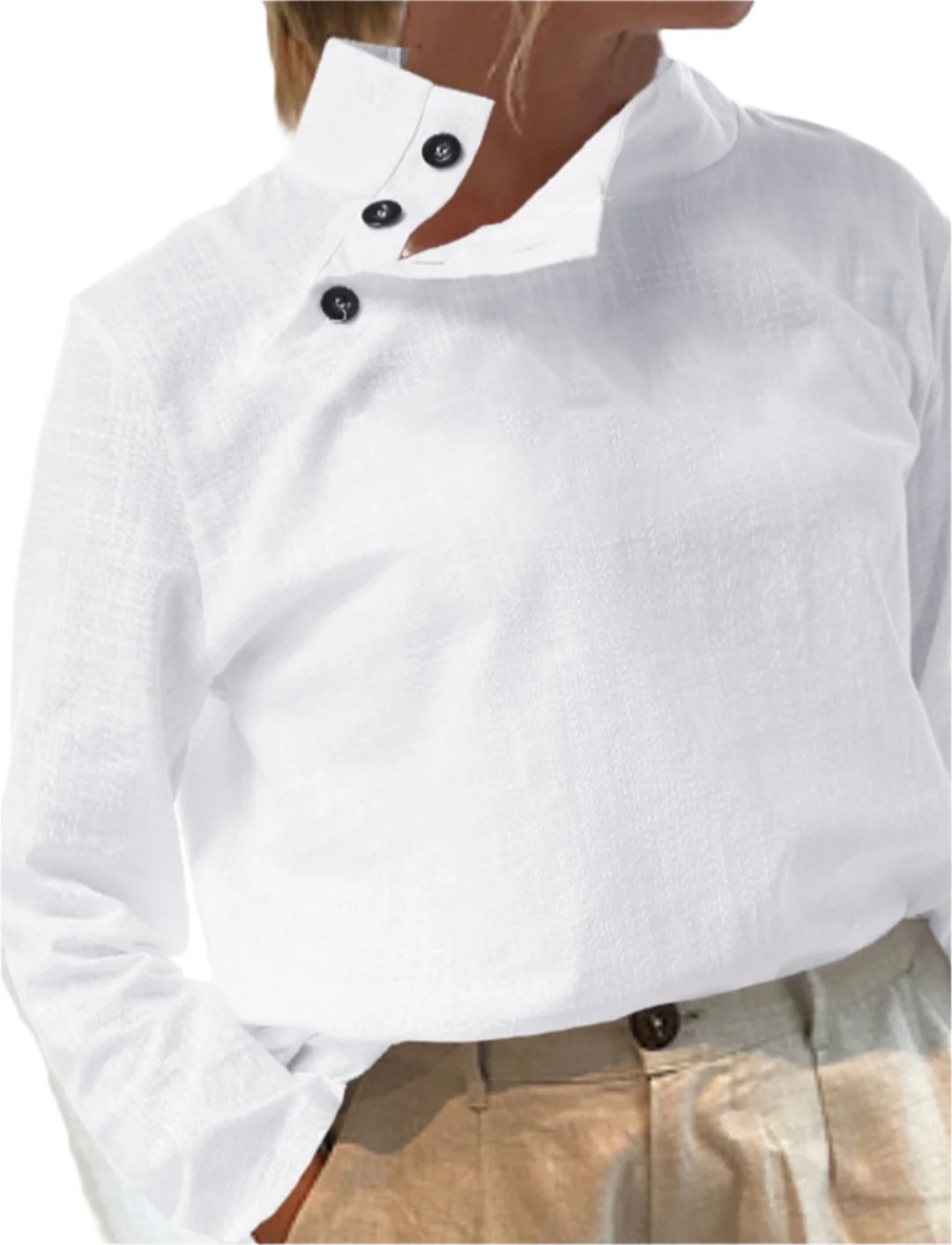 Short-sleeved cotton and linen blouses and lightweight Tulum-style tunics