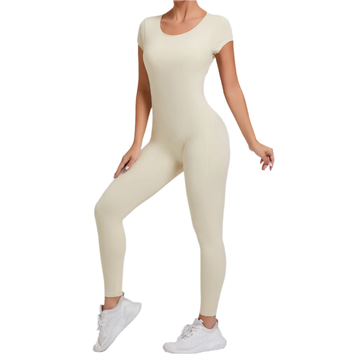Enterizo Jumpsuit deportivos para entrenar de una pieza con espalda descubierta