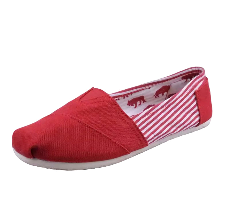 Zapatillas de lona unisex color sólido de estilo casual tipo alpargata
