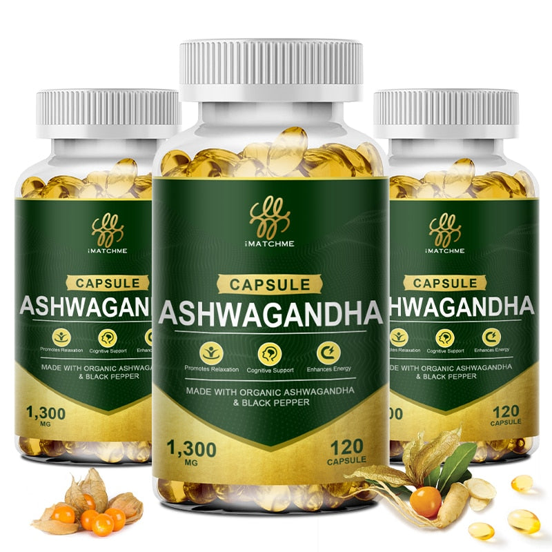 🌿 ¡Llénate de energía y vitalidad con las cápsulas de Ashwagandha orgánicas! 💥✨