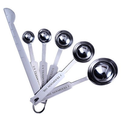 Stainless Steel Measuring Cups and Spoons Set