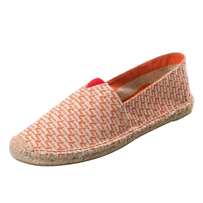 Alpargatas mocasines casuales unisex de lona transpirable sin cordones rayados