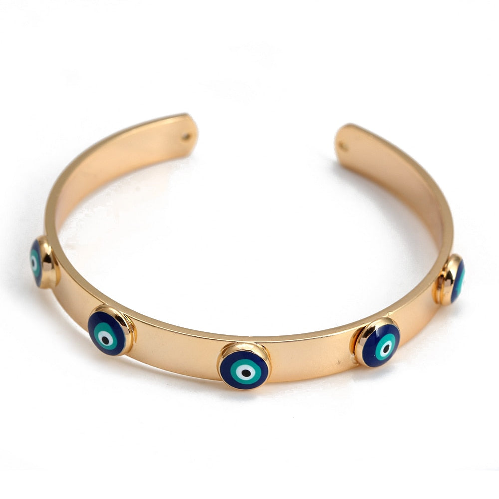 Pulsera Brazalete de Ojo Turco Ajustable