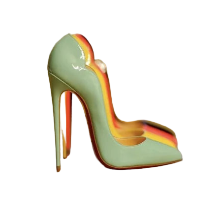 Zapatos de tacón alto de 12 cm y punta fina de suela roja y satinado
