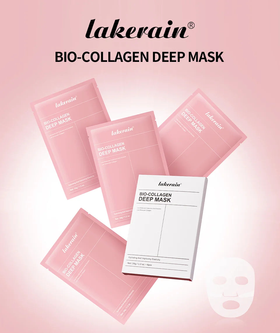 2/4/12 Bio-Collagen Hydrating Hydrogel Mask Improves Elasticity, Minimizes Pores and Provides Firmness