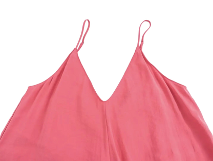 Long black or red draped backless lingerie dress