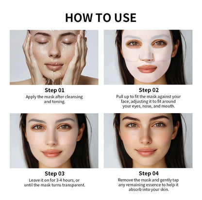 2/4/12 Bio-Collagen Hydrating Hydrogel Mask Improves Elasticity, Minimizes Pores and Provides Firmness