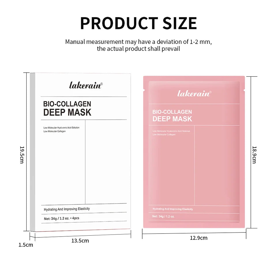 2/4/12 Bio-Collagen Hydrating Hydrogel Mask Improves Elasticity, Minimizes Pores and Provides Firmness