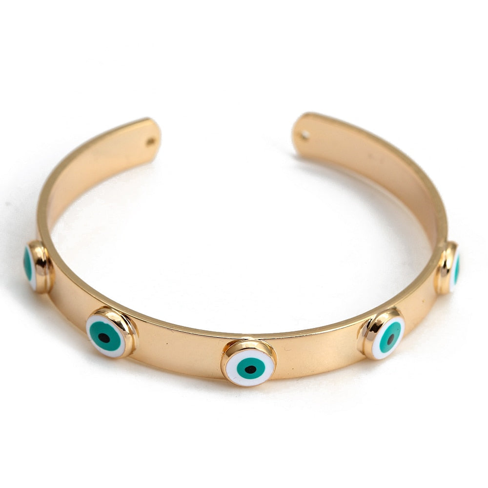 Pulsera Brazalete de Ojo Turco Ajustable