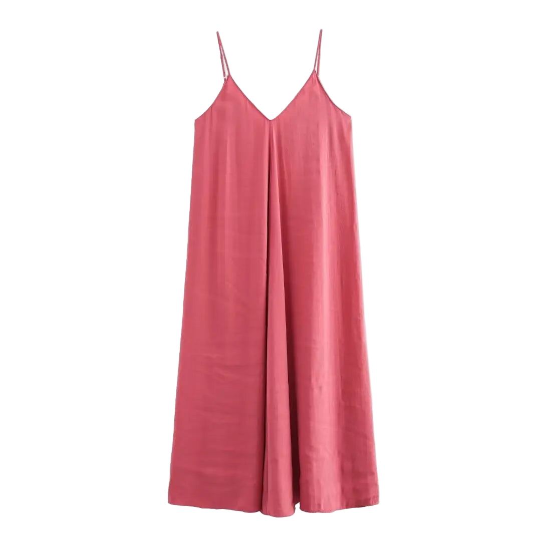 Long black or red draped backless lingerie dress