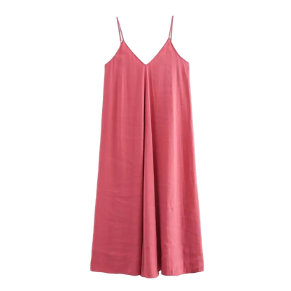 Long black or red draped backless lingerie dress