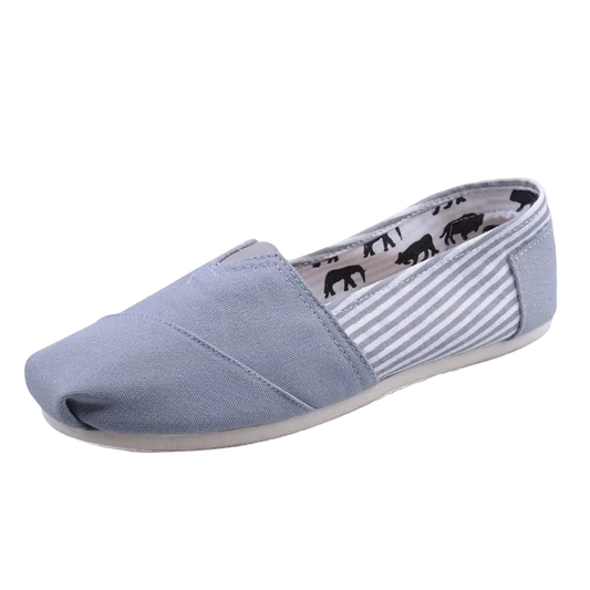 Zapatillas de lona unisex color sólido de estilo casual tipo alpargata