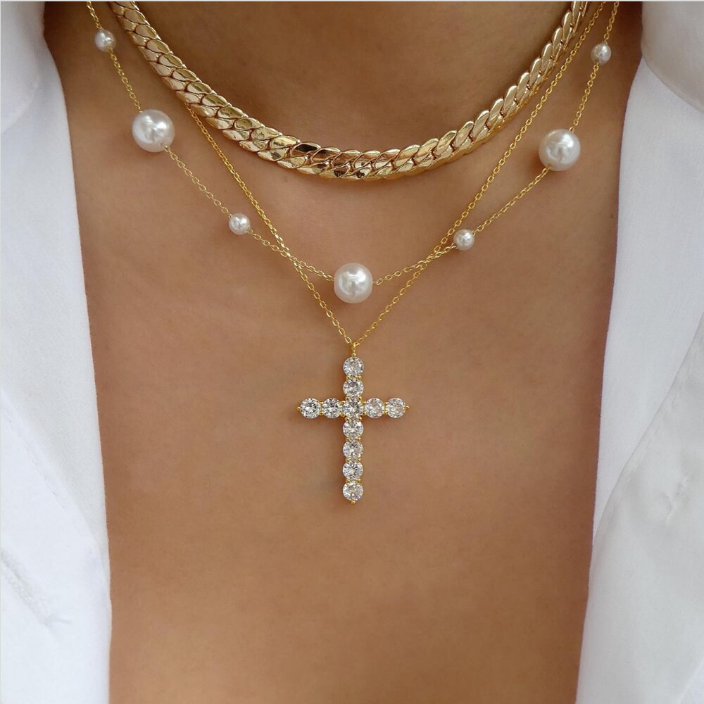 Fashion Crystal Multilayer Necklace for Women