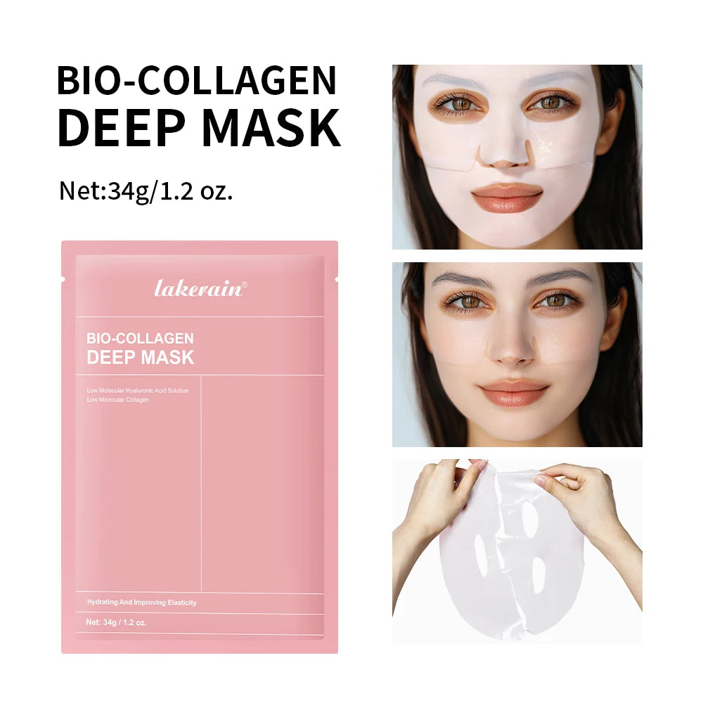 2/4/12 Bio-Collagen Hydrating Hydrogel Mask Improves Elasticity, Minimizes Pores and Provides Firmness
