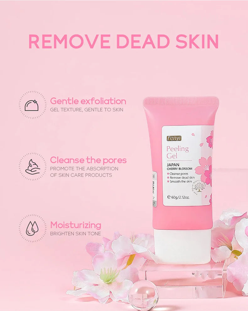 Gel Exfoliante Peeling Facial 60g Hidratante, Blanqueador y Reparador Tratamiento para Acné y Puntos Negros