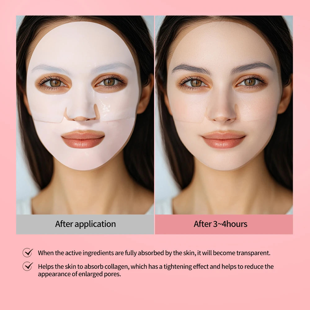 2/4/12 Bio-Collagen Hydrating Hydrogel Mask Improves Elasticity, Minimizes Pores and Provides Firmness