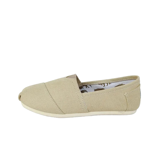 Zapatillas de lona unisex color sólido de estilo casual tipo alpargata