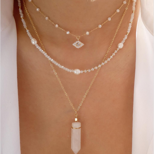 Fashion Crystal Multilayer Necklace for Women