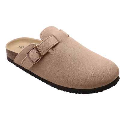 Suecos estilo Birken clásicos con plantilla de corcho y sin cordones