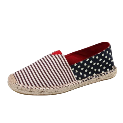 Alpargatas mocasines casuales unisex de lona transpirable sin cordones de graffiti y diseño