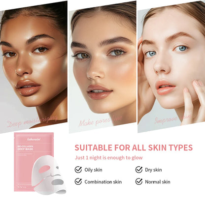 2/4/12 Bio-Collagen Hydrating Hydrogel Mask Improves Elasticity, Minimizes Pores and Provides Firmness