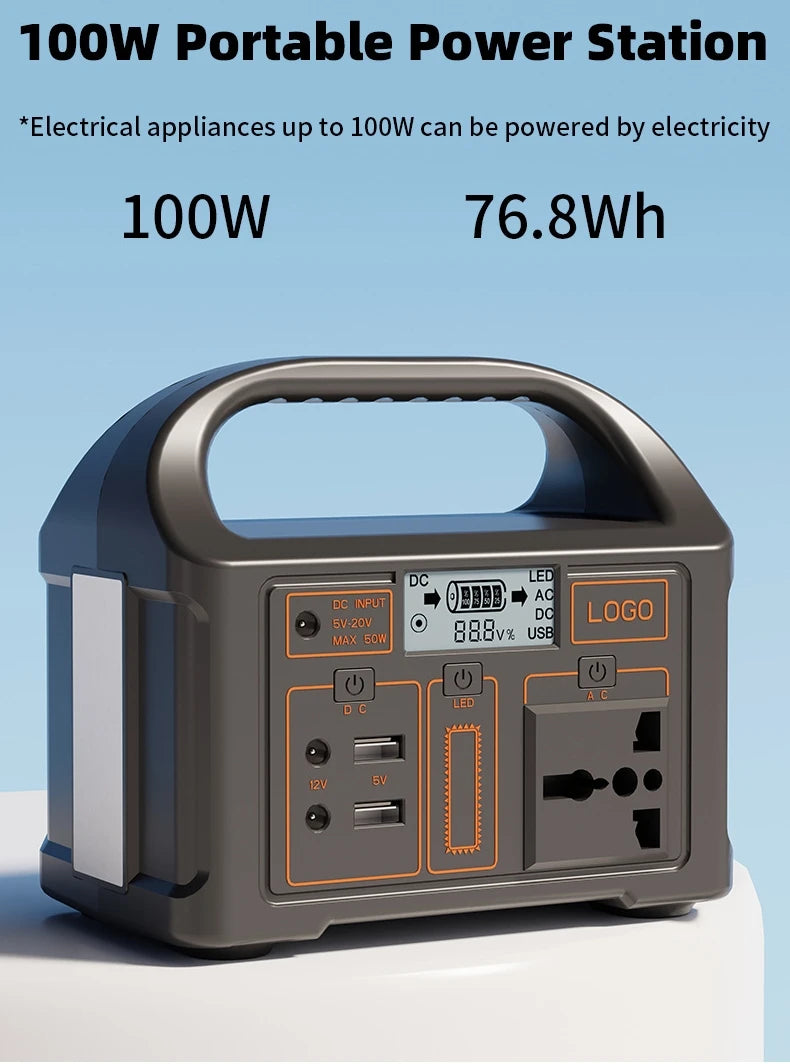 LiFePO4 Battery 110/220V Power Supply for Camping and Emergencies