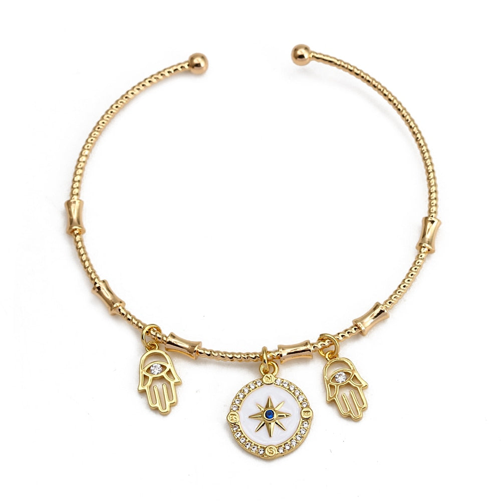 Pulsera Brazalete de Ojo Turco Ajustable