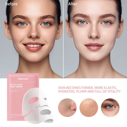 2/4/12 Bio-Collagen Hydrating Hydrogel Mask Improves Elasticity, Minimizes Pores and Provides Firmness