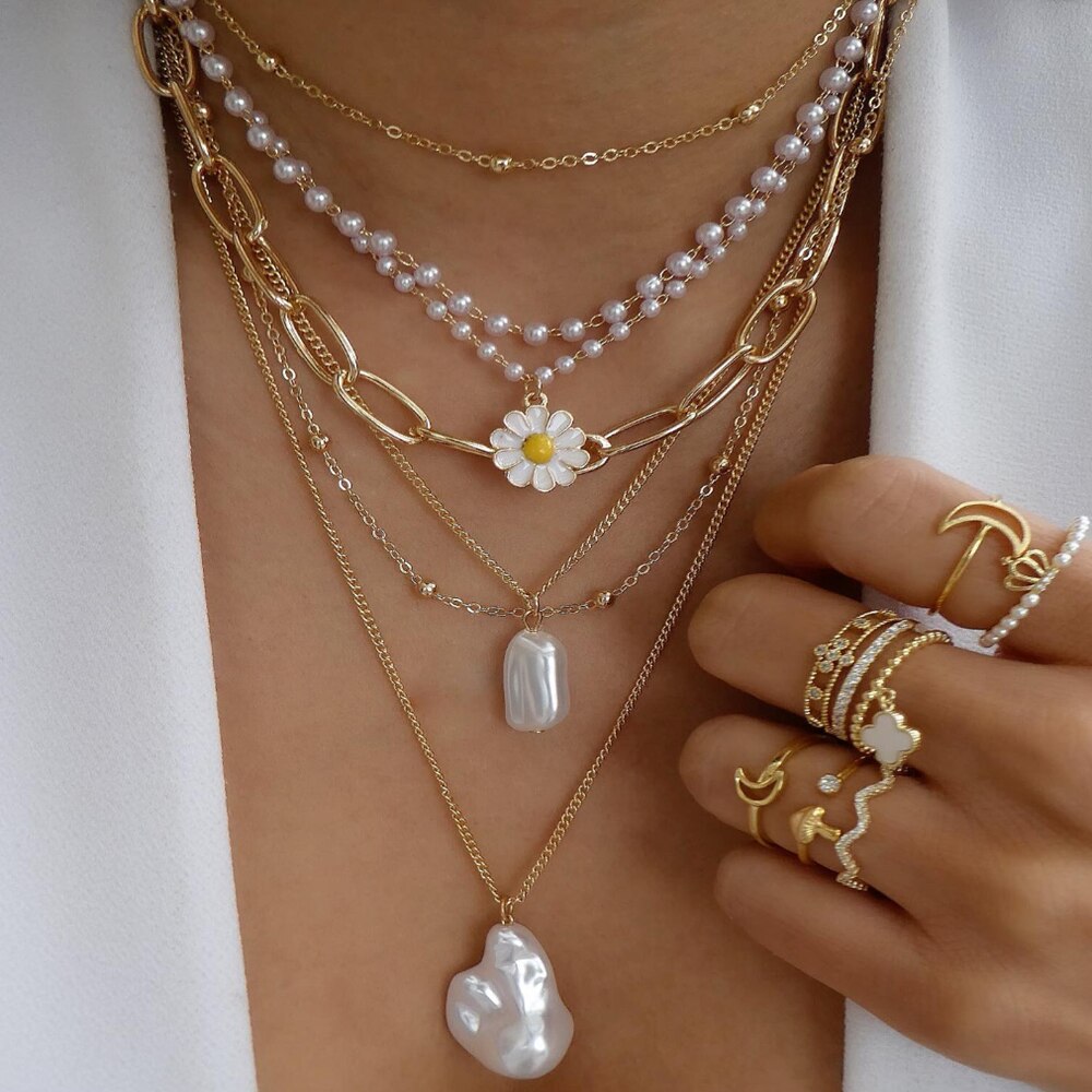 Fashion Crystal Multilayer Necklace for Women