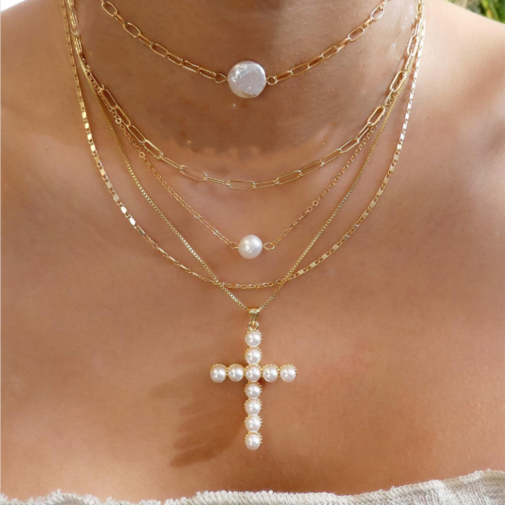Fashion Crystal Multilayer Necklace for Women