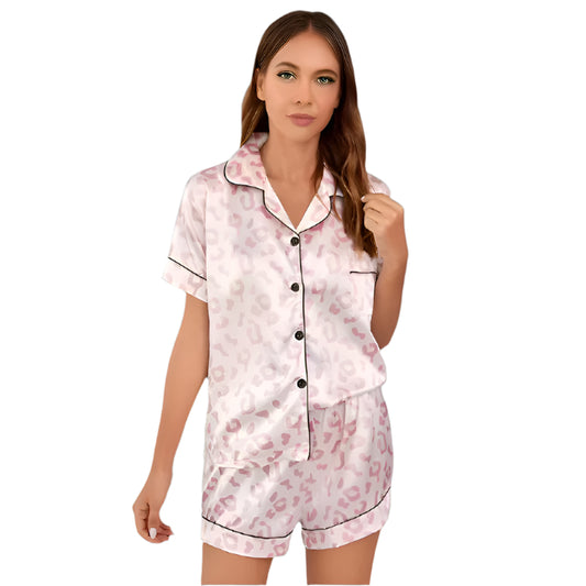 Women's Luxury Satin Silk Pajama Set