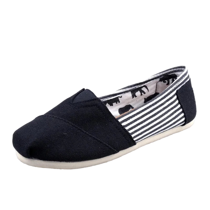 Zapatillas de lona unisex color sólido de estilo casual tipo alpargata