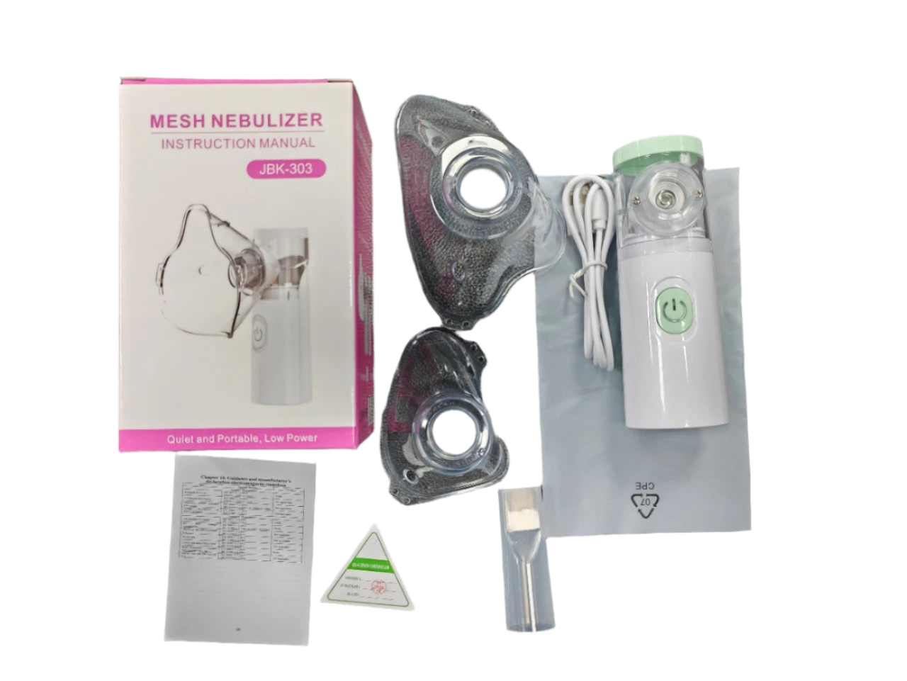 Nebulizador portátil silencioso de malla para niños y adultos